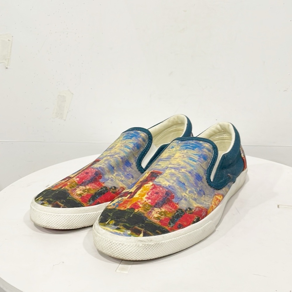 Bucket Feet Women Loafers Shoes‎ Chicago Landscape Sz 7 Casual Pop Culture Artsy